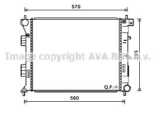 AVA QUALITY COOLING Радиатор, охлаждение двигателя HY2338